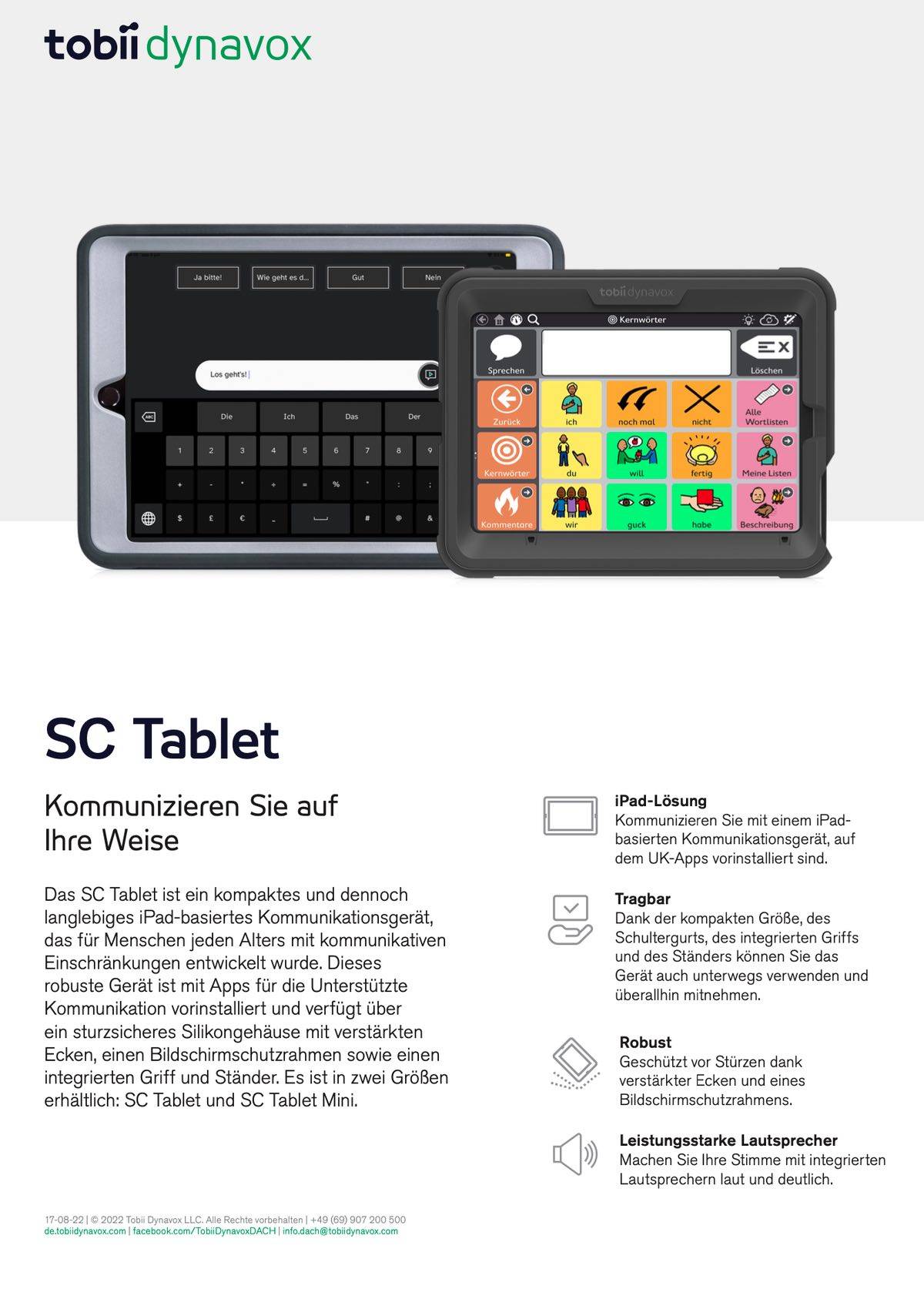 SC Tablet sheet