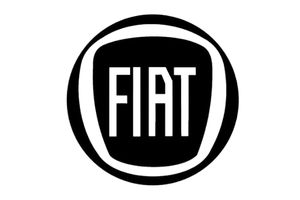 FIAT logo on a black background with white lettering.