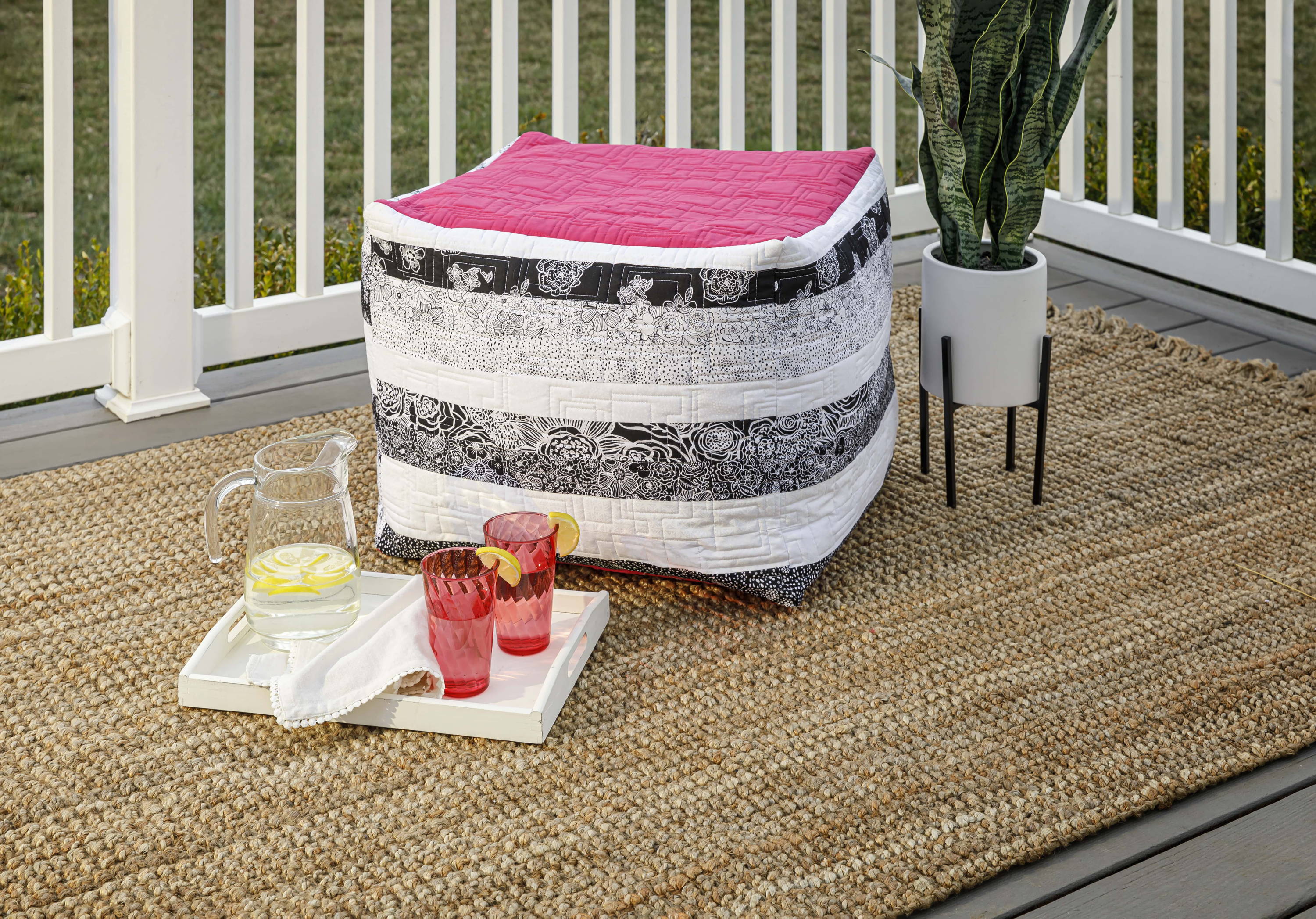 Quilted Ottoman