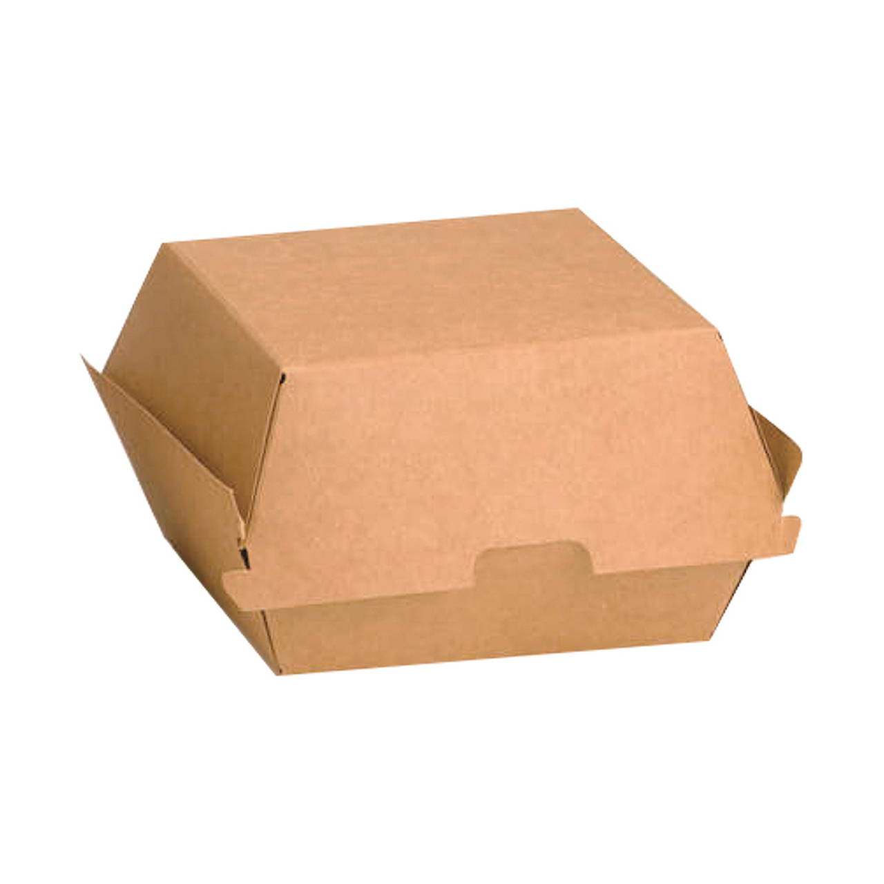 BIOZOYG Take Away Burger Box 200 Pezzi I Resistente Hamburger Box con Coperchio Alto a Cerniera I Hamburger Box in Cartone Kraft I To Go Burger in Cartone Marrone 16,8 x 15,4 x 9,8 cm I riciclabile 