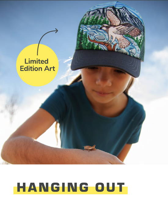 Kids' hats for hanging out