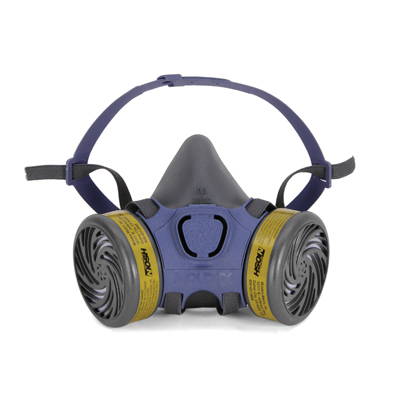 Air purifying respirator mask kits with filters