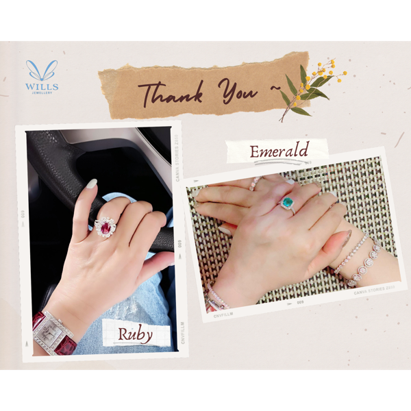 Client's colored gemstone ring collection — WILLS JEWELLERY