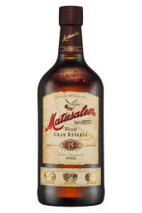 A bottle of Matusalem Gran Reserva rum.
