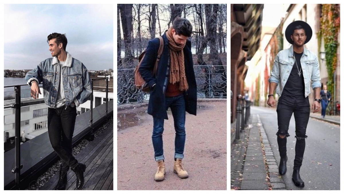 Three different hipster fashion styles