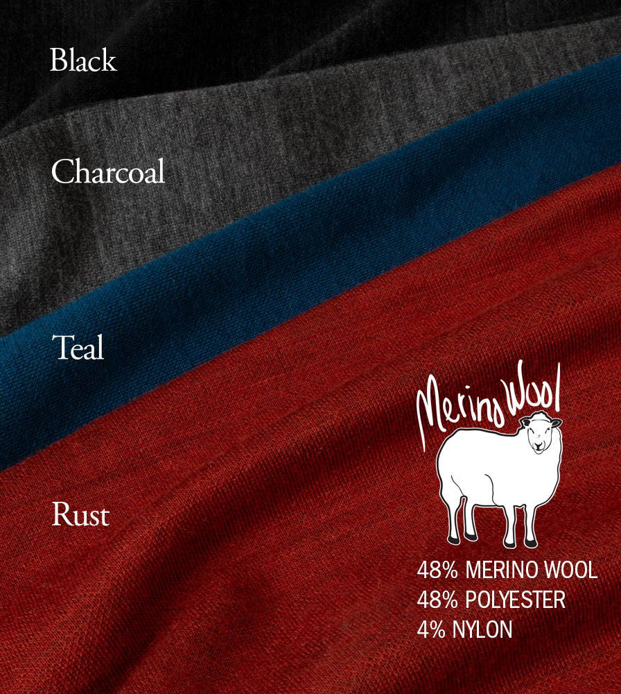 Merino Wool Gaiter color options