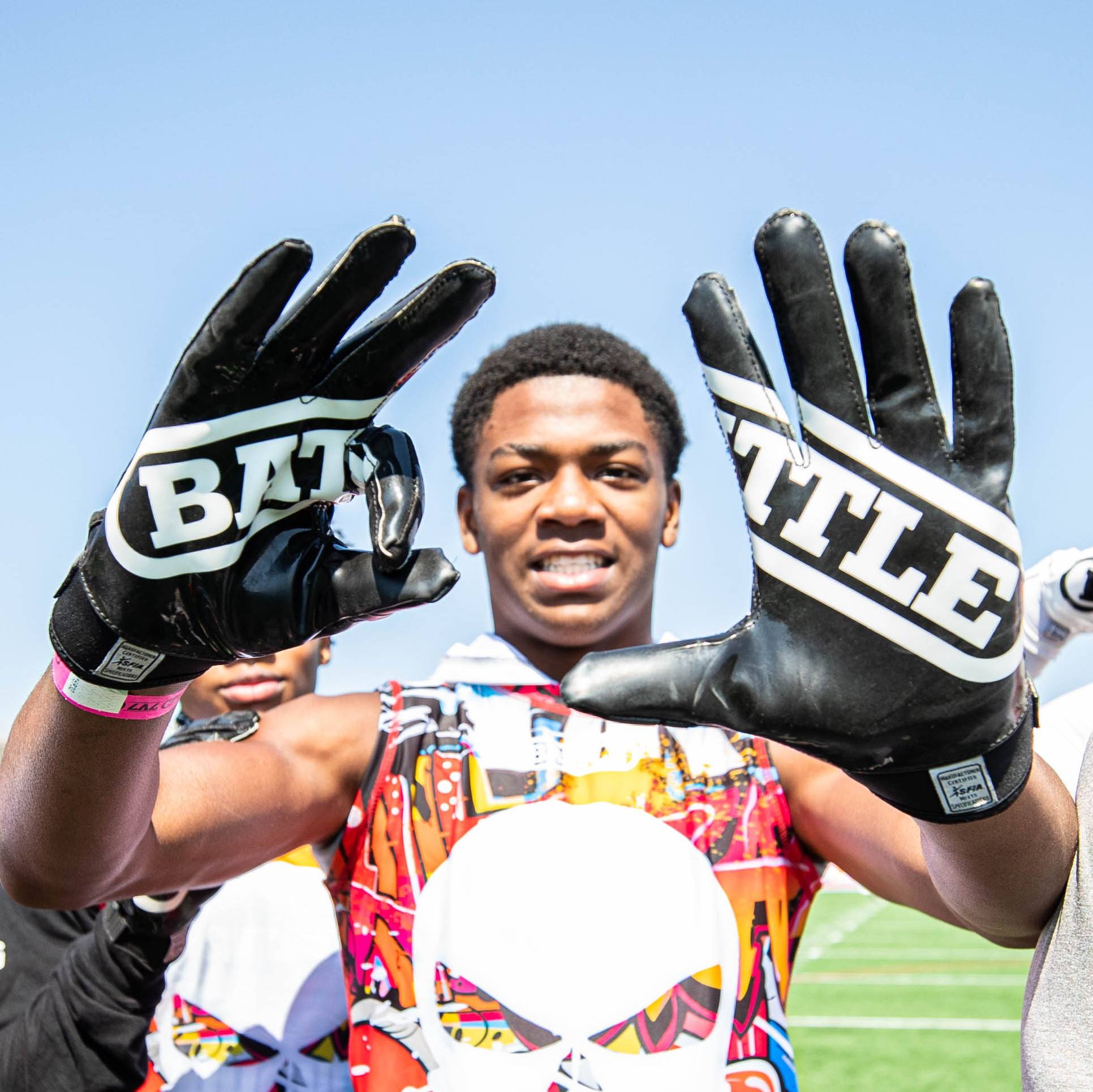 Battle Double Threat Youth Football Receivers Gloves, Football Gloves