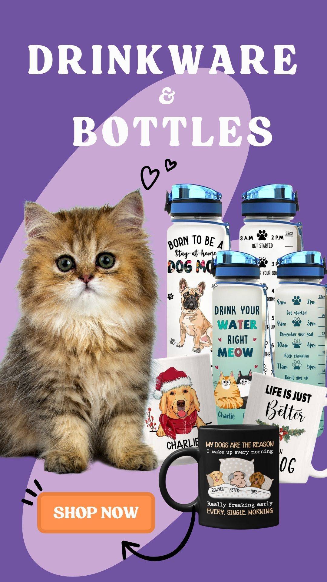 personalized drinkware and bottles