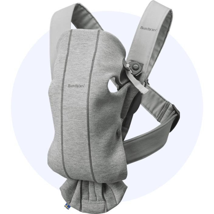 Gray child carrier