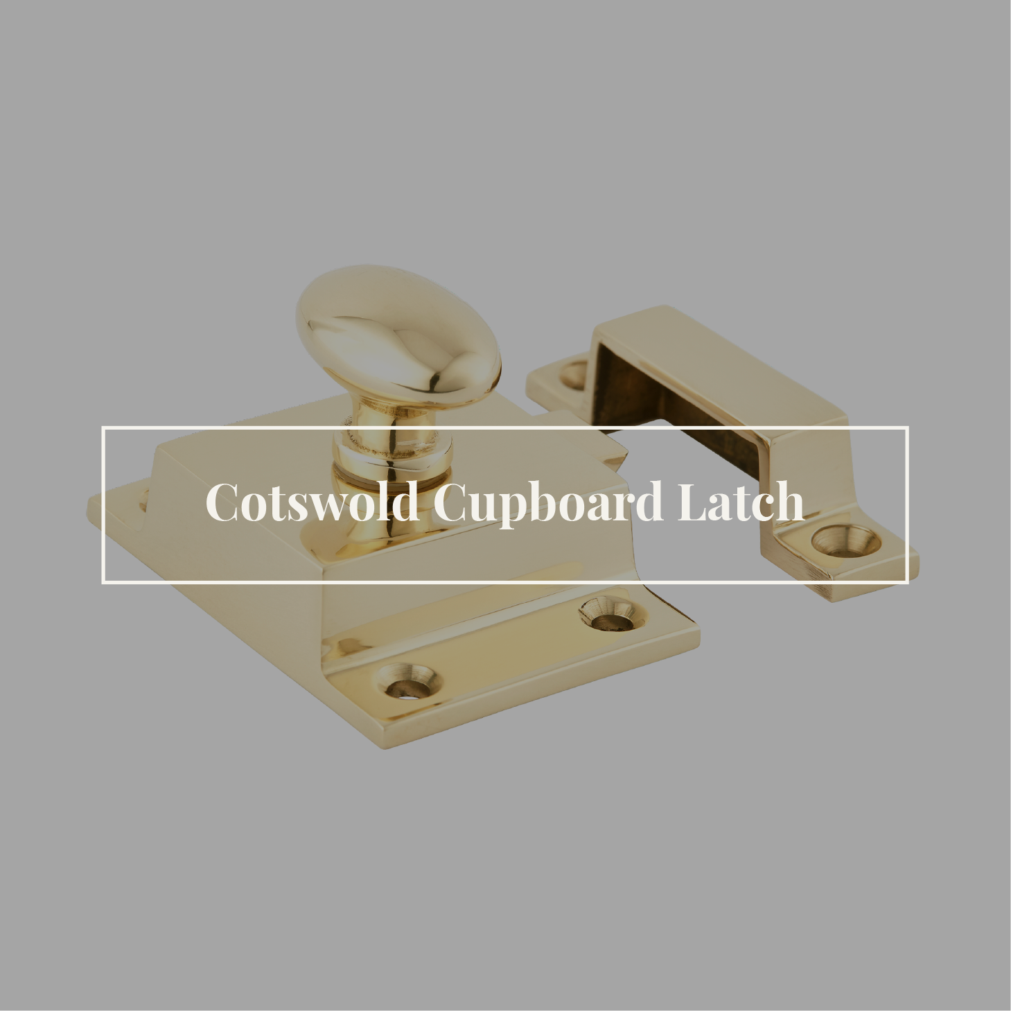 Cotswold cabinet latch in PBUL.