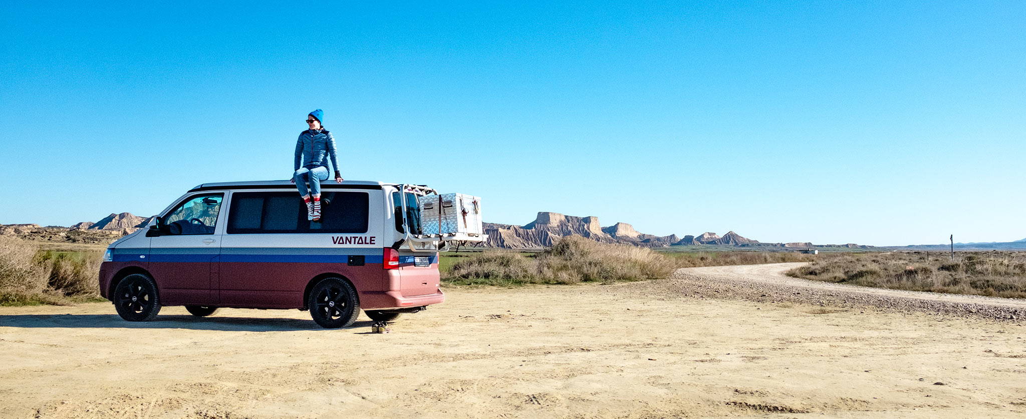 VW Bus VANTALE - Bardenas Reales - Navarre, Spanien