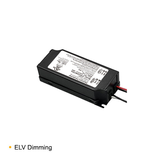 Class 2 LED Dimmable Transformer 60W 24V constant voltage power supply compatible with ELV dimmers for LED strip lights, architectural lighting, and commercial lighting applications