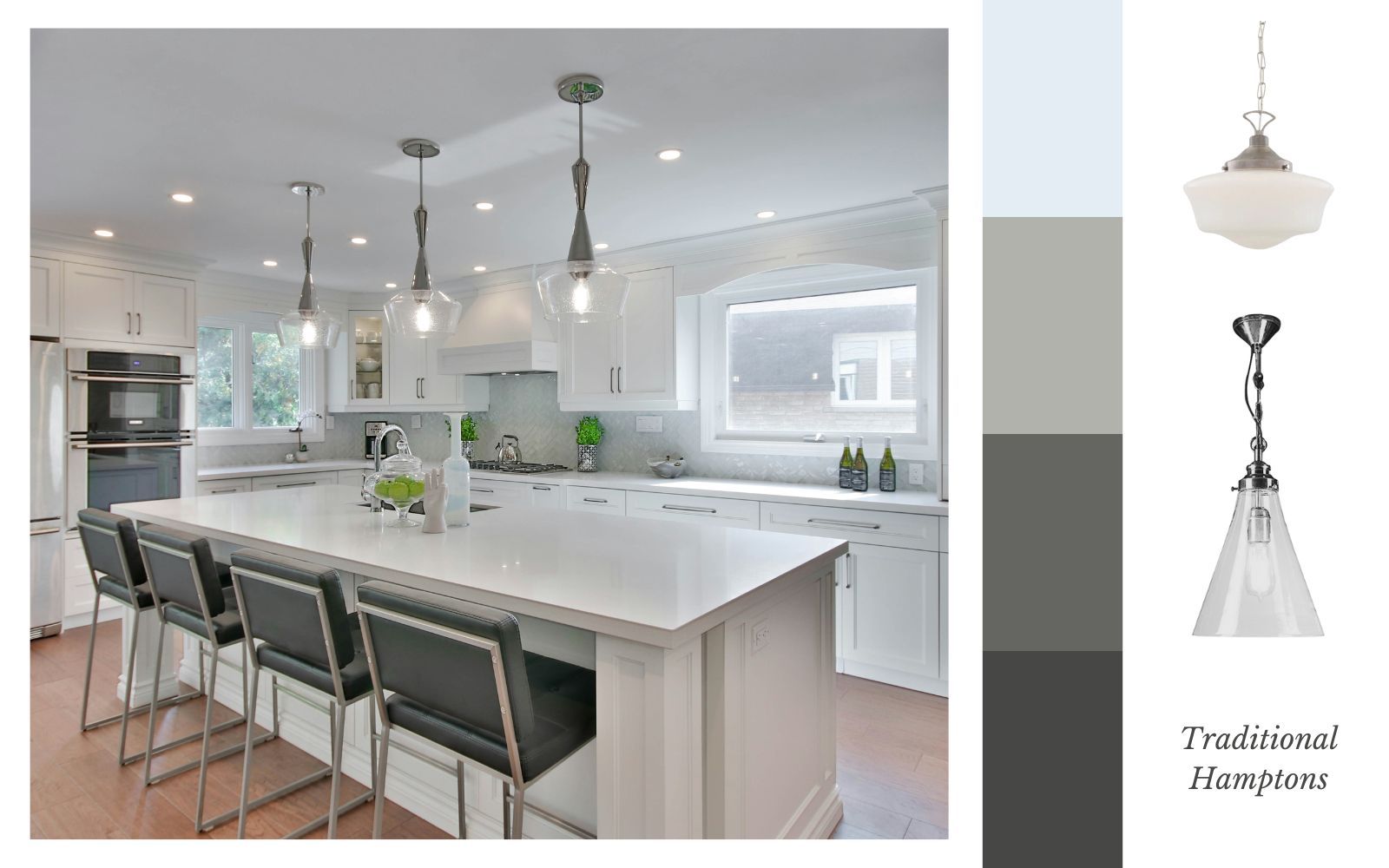 Traditional Hamptons Style Lighting Moodboard