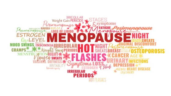 word cloud of menopause