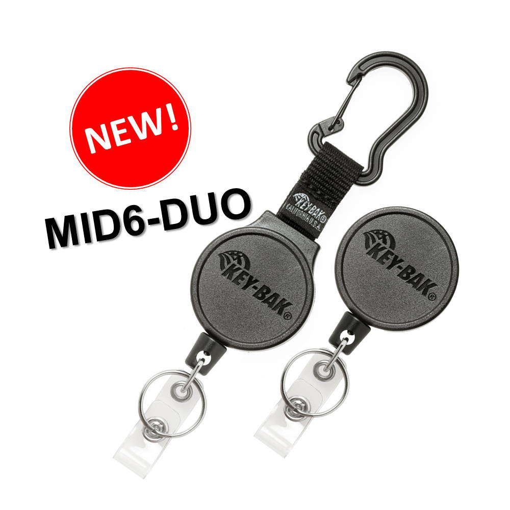 NEW PRODUCT ALERT! Check Out The KEY-BAK® MID6-DUO Retractable Keychai