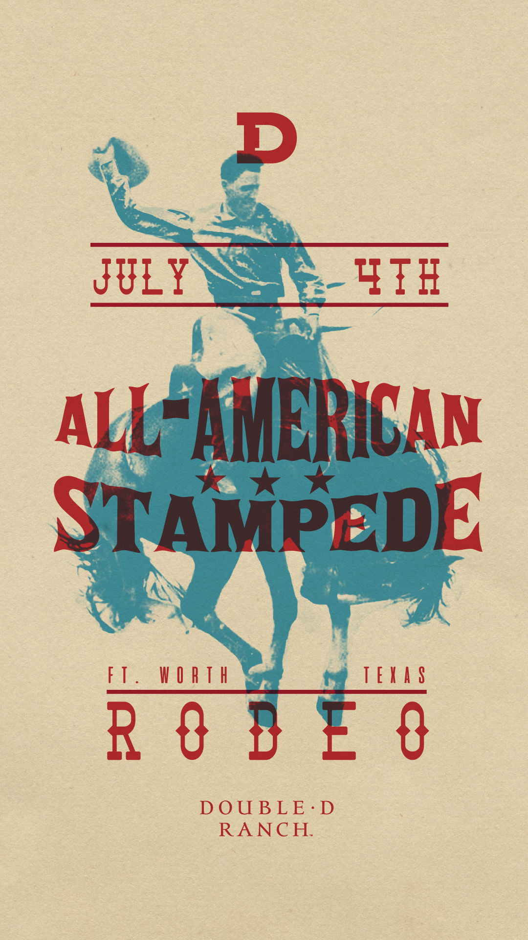 All American Stampede Tee Phone Background