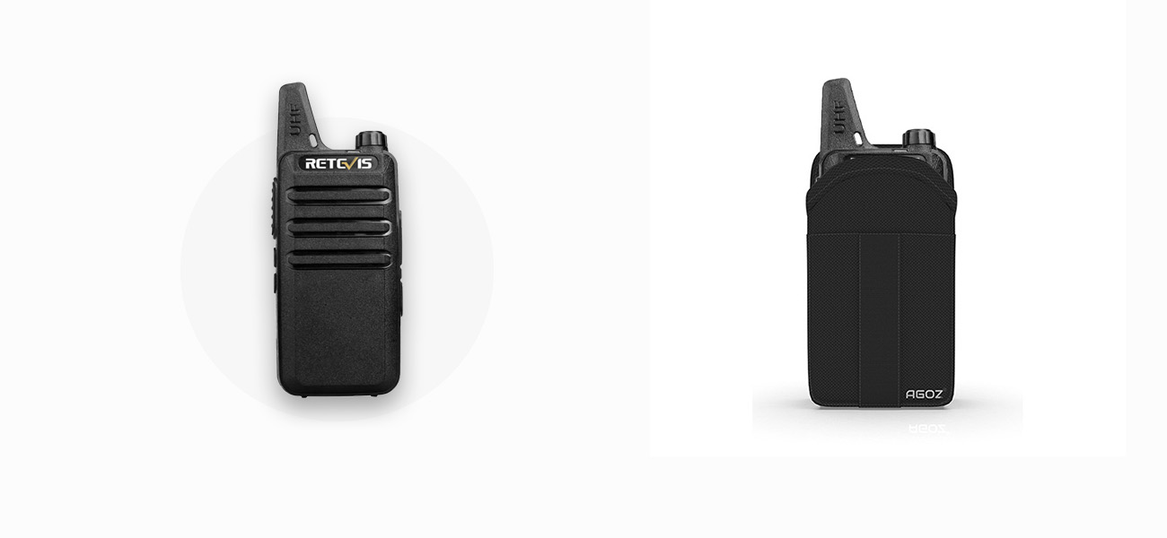Heavy-Duty Retevis RT19 Two Way Radio Holster with Belt Clip