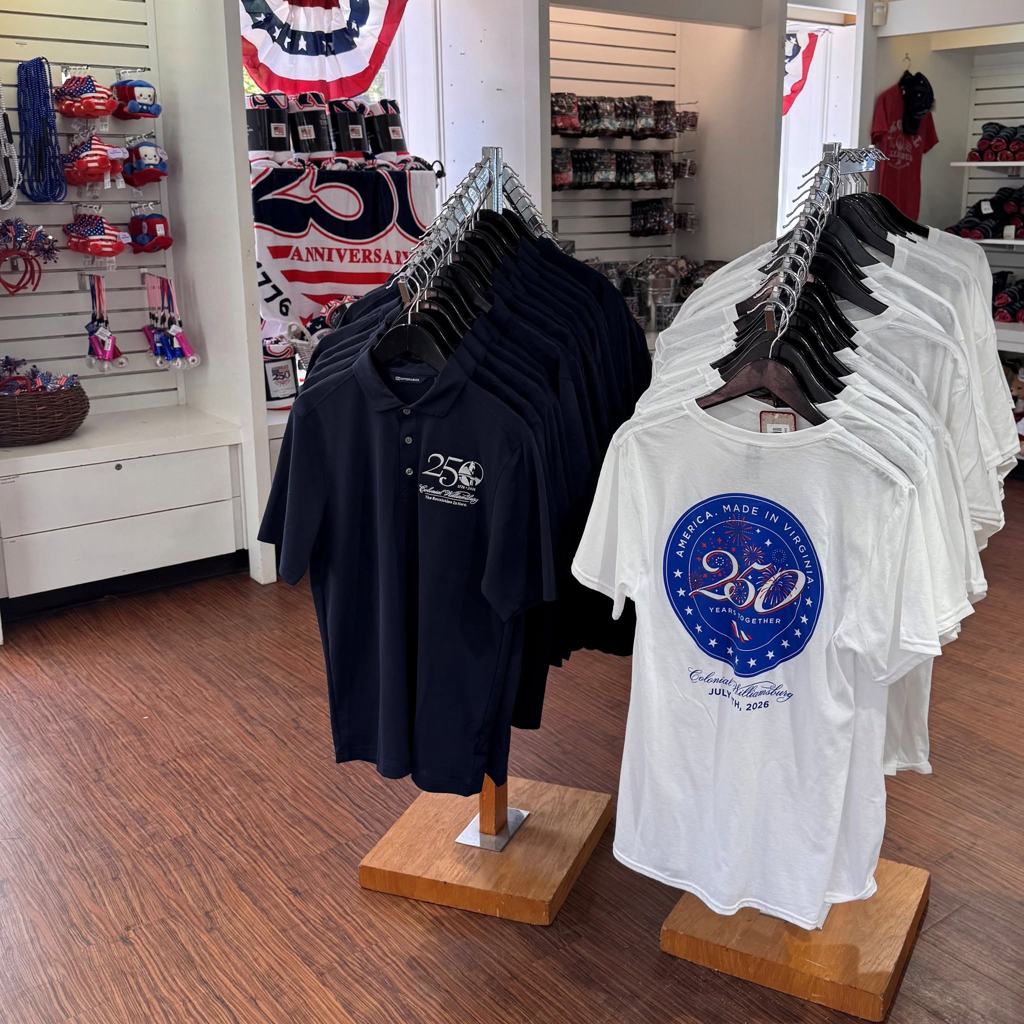 Colonial Williamsburg 250th Anniversary Pop-Up Shop - 250th Event Shirts