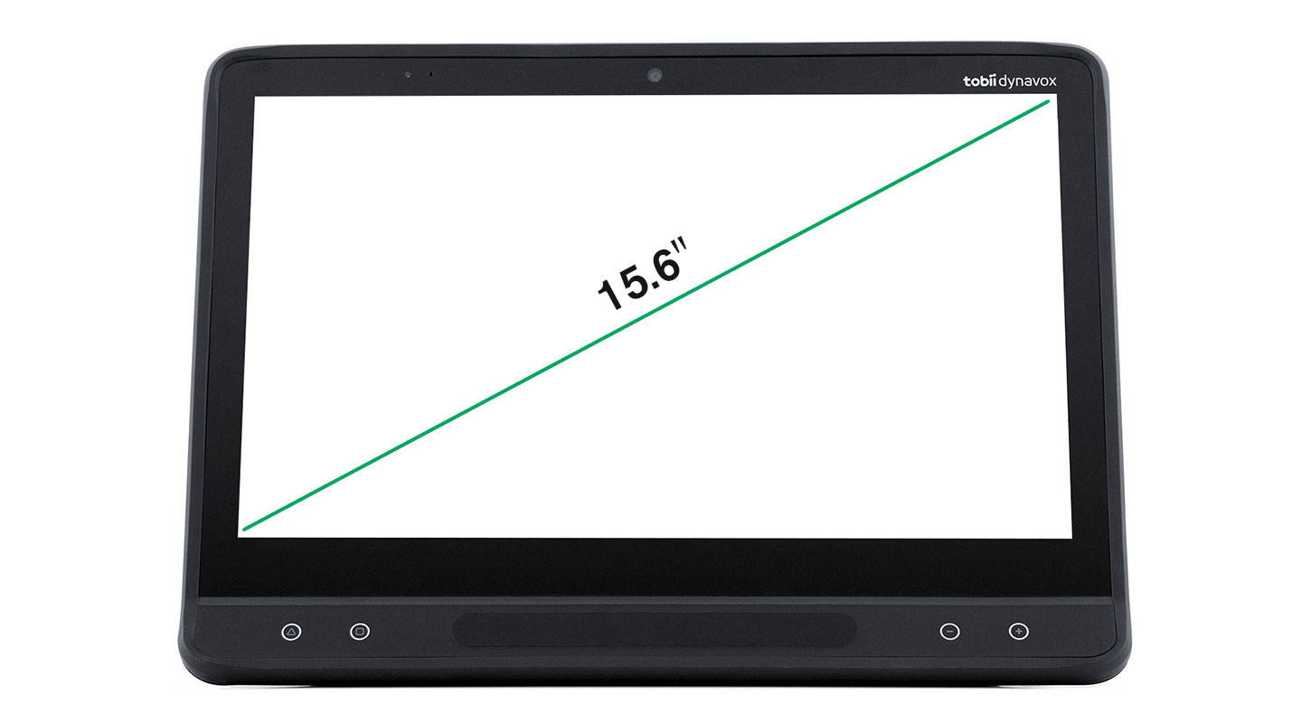 Tobii Dynavox I-Series I-16 with size measure