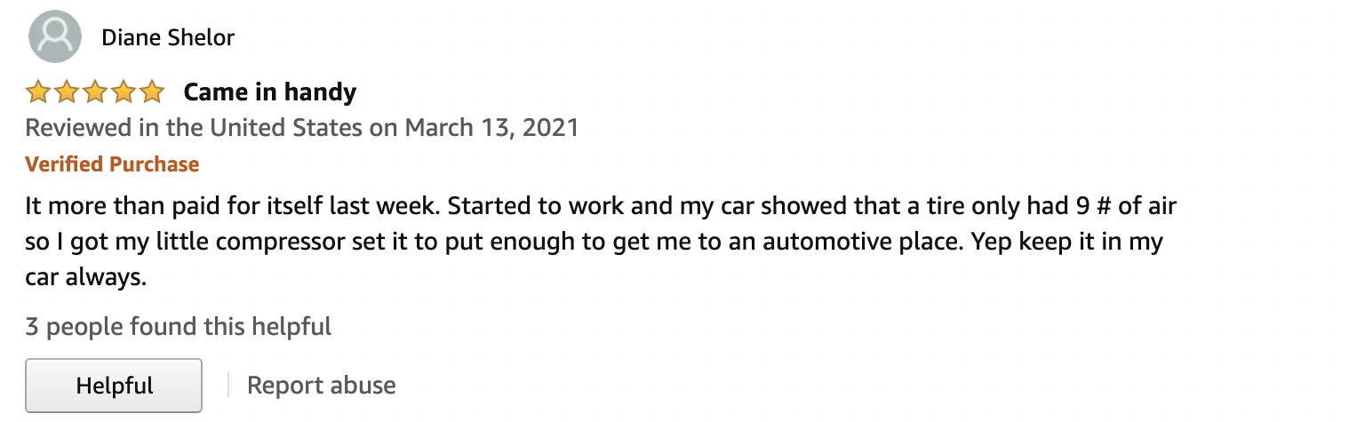 An Amazon review of Inflate-R.