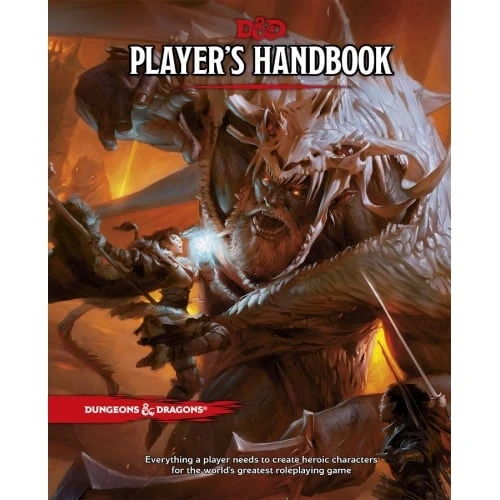 Cover of the Dungeons & Dragons Player's Handbook featuring a monstrous creature.