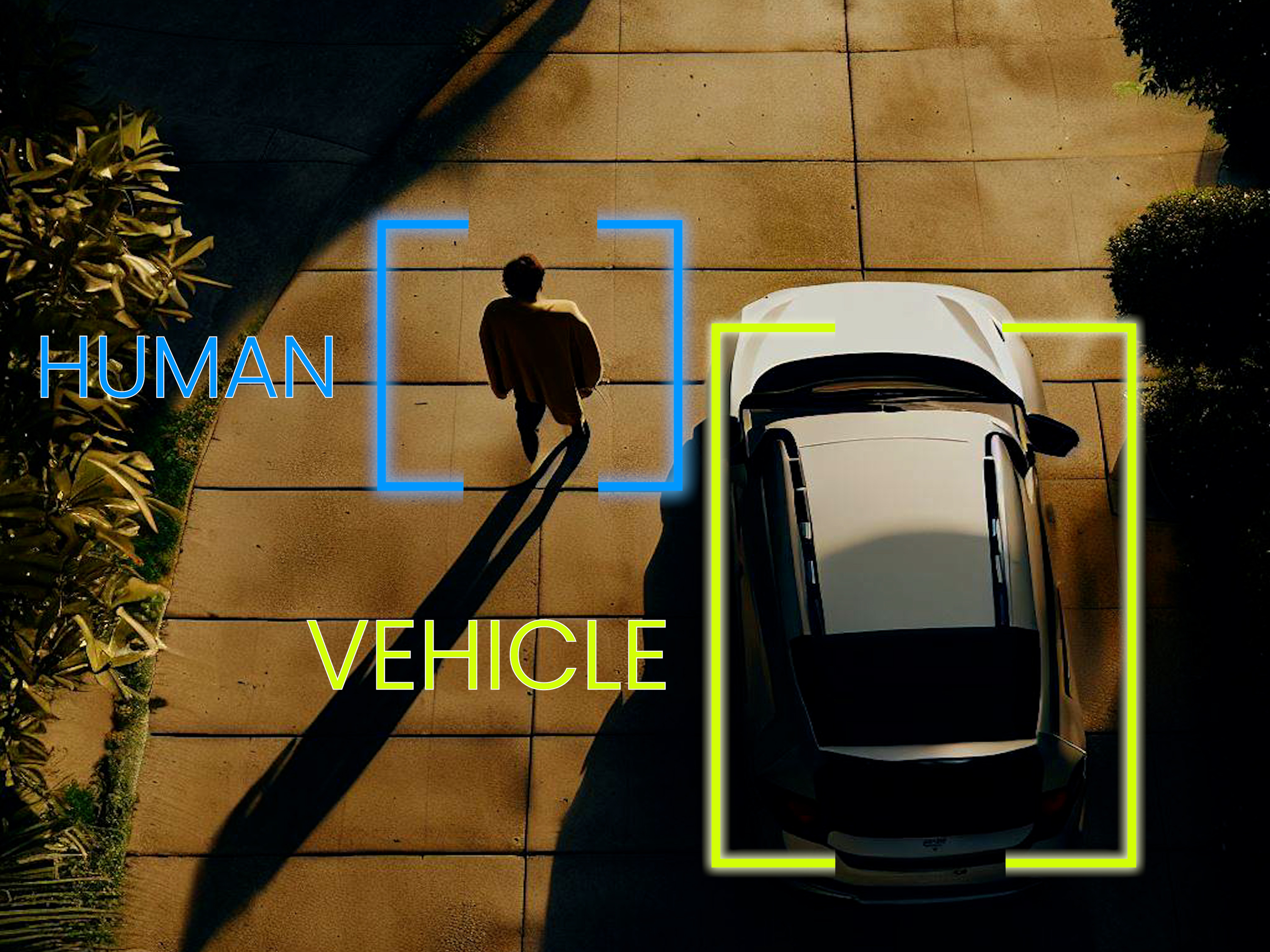 Smart motion detection with human and vehicle filter