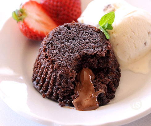 classy mini lava cakes