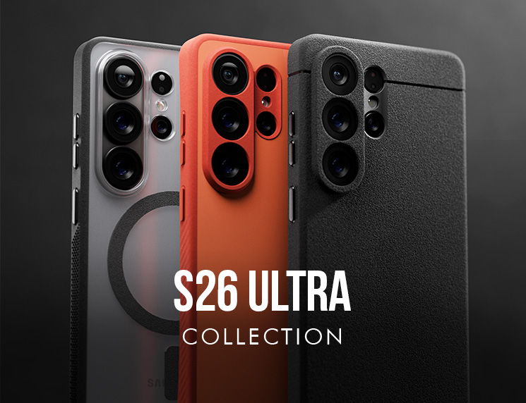 Samsung S26 Ultra in synthesis, ember paragon and black sheath
