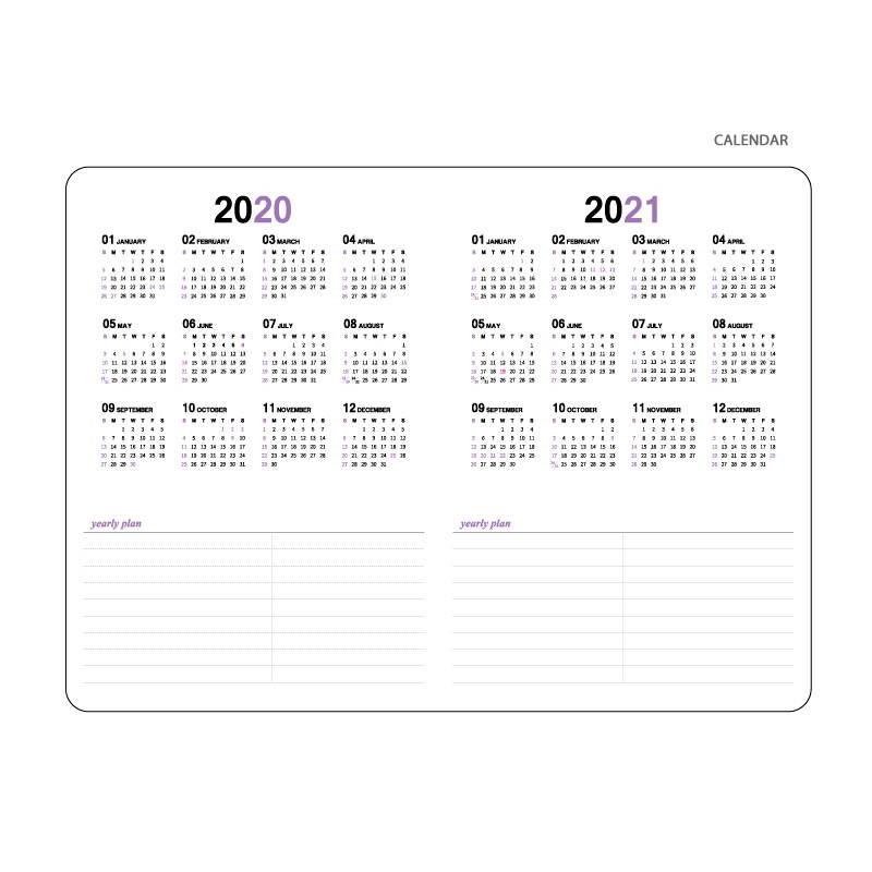 Calendar - ICIEL 2020 in everyday matters large dated weekly planner