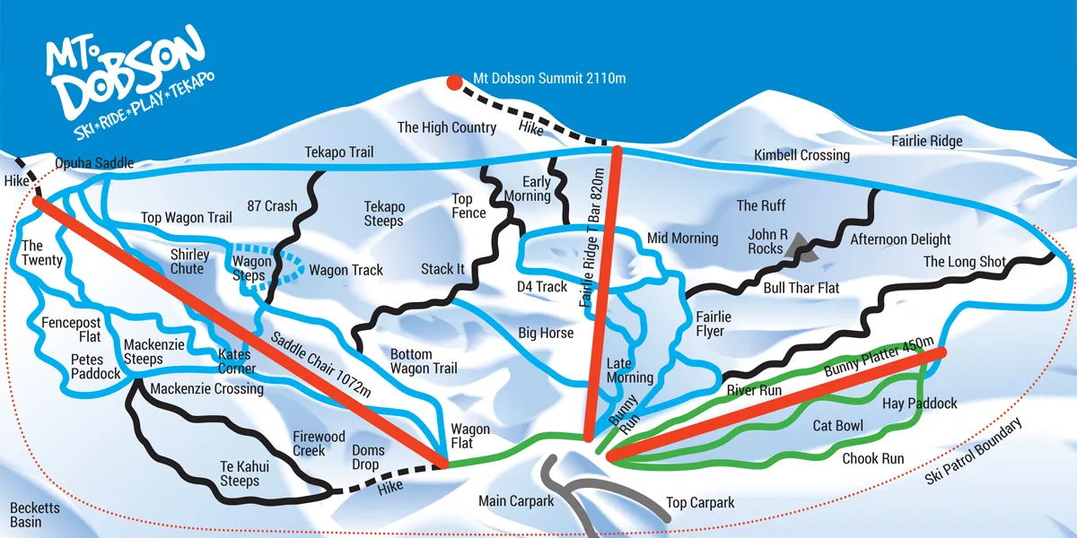 Mount dobson trail map