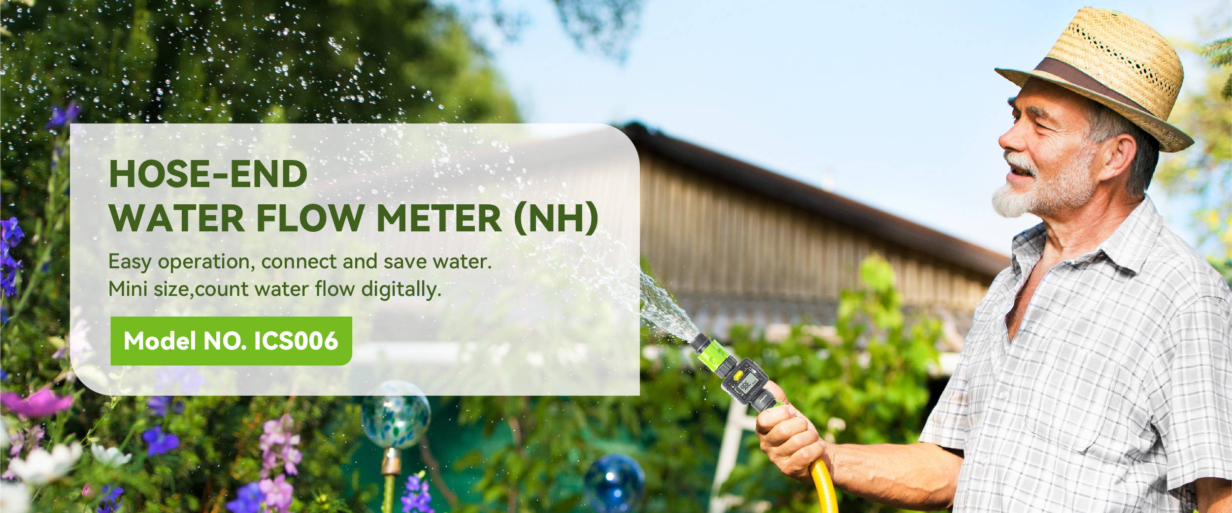 RainPoint Digital Hose-End Water Flow Meter