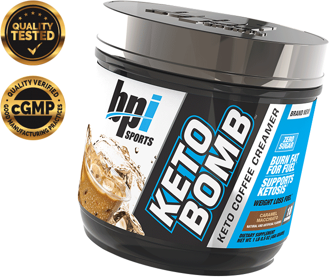 Container of Keto BOMB with quality Verified / Tested stamps