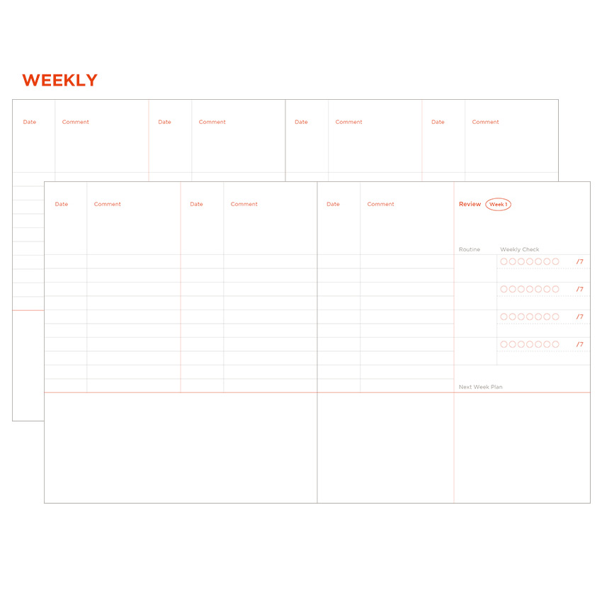 Weekly plan - My routine keeper 1 month dateless weekly planner scheduler