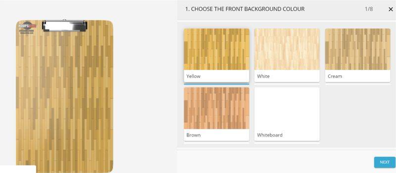 elija el fondo para el tablero de baloncesto personalizado de borrado en seco