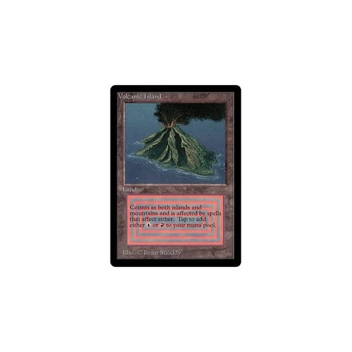mtg volcanic island rare cards