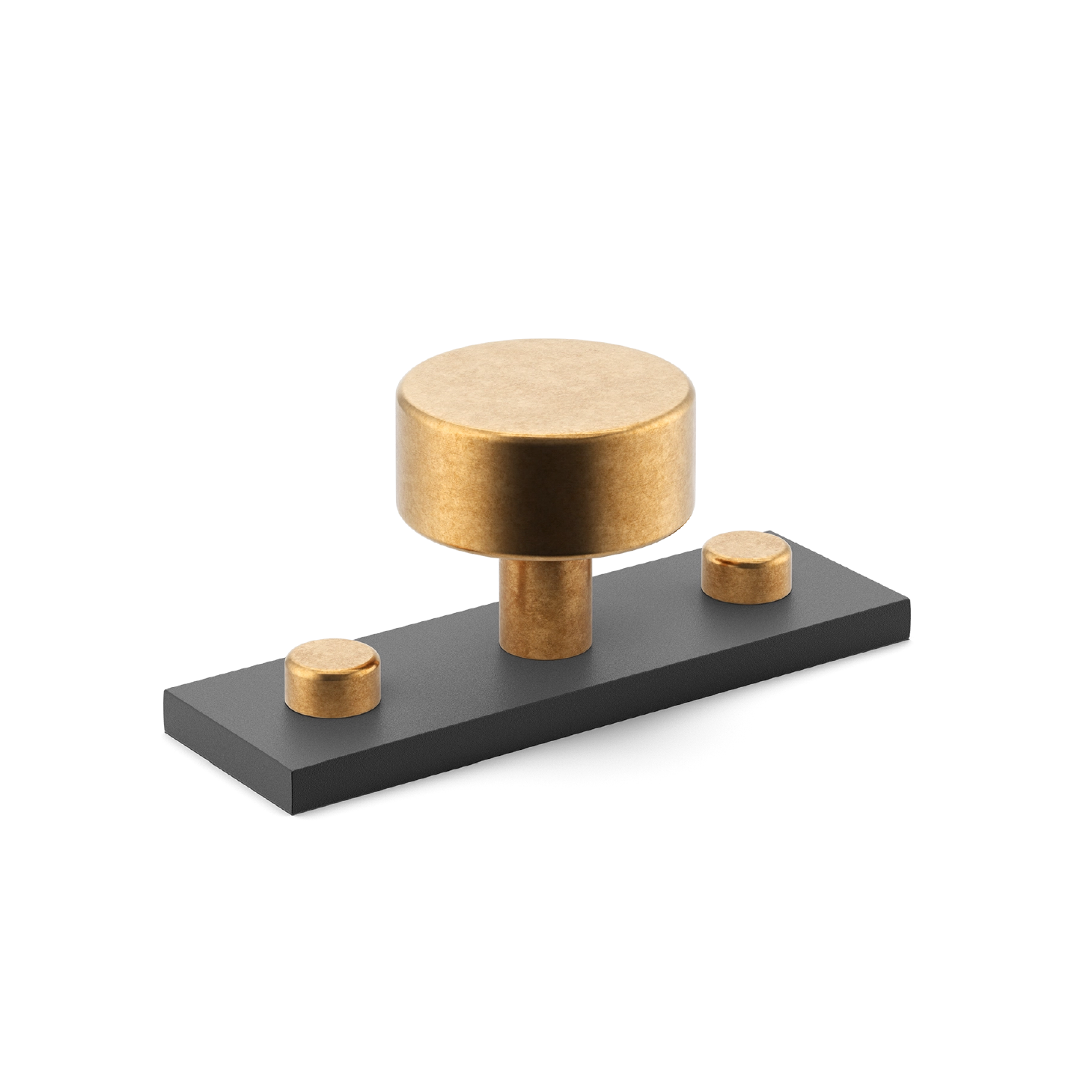 Plain MIX Cabinet Knob with Backplate