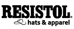 Resistol hats and apparel logo in black and white.