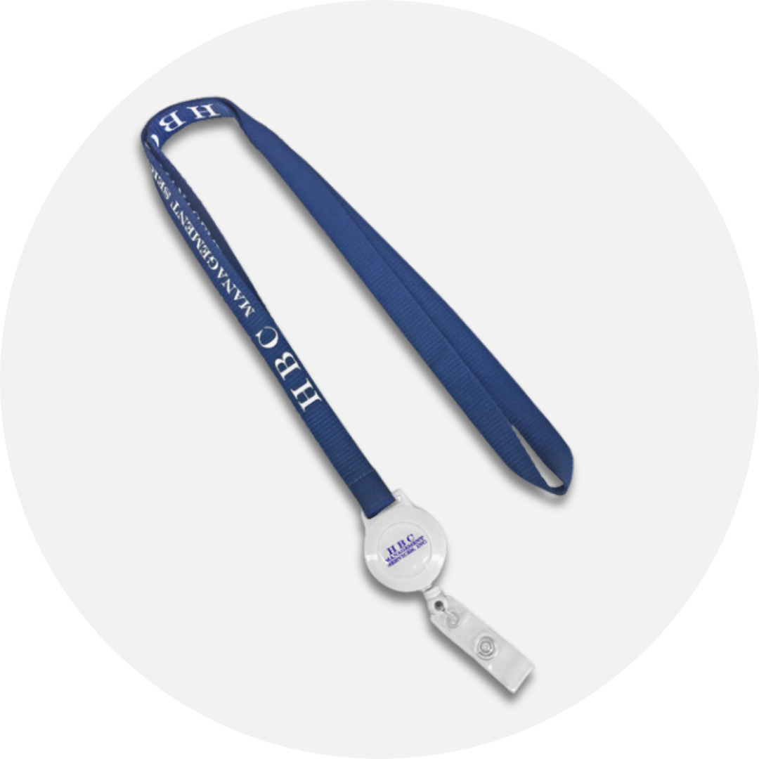 Printed Lanyard & Printed Retractable Badge Reel Set