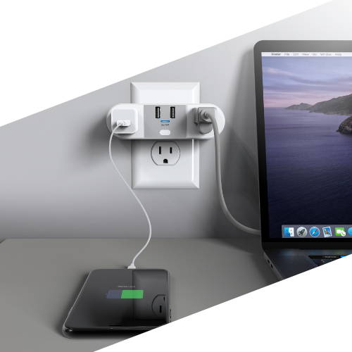 ProMounts 2 Outlet, 2 USB-A Smart Plug, Smart Home Wifi Outlet, Remote App  Control 