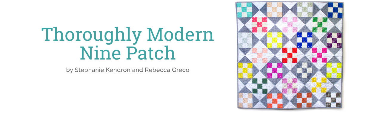 Thoroughly Modern Nine Patch Quilt