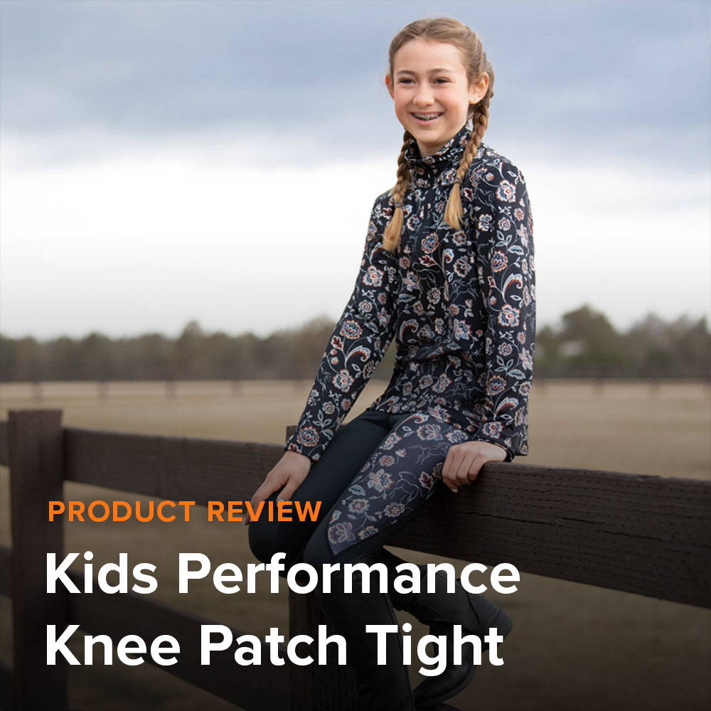 Kerrits employees review the kids Performance Knee Patch Tight