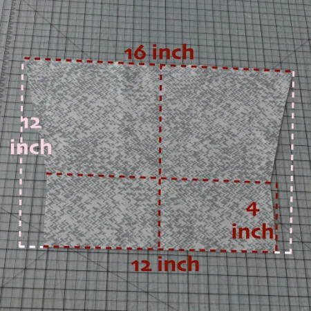 Mark the Tablet Stand Pattern on Your Fabric