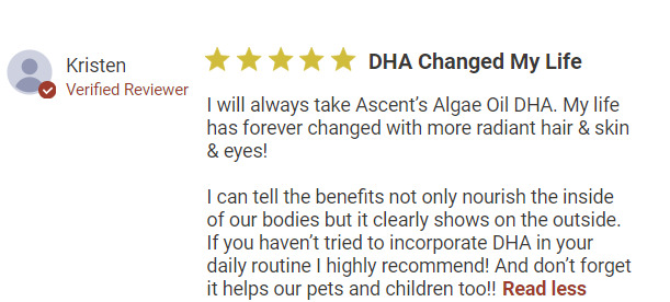 Ascent Nutrition DHA Changed my Life - Review