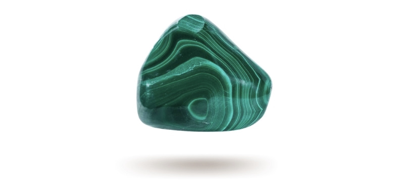 natural malachite crystal