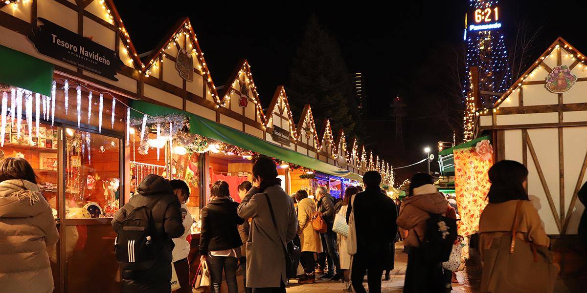 クリスマスのおすすめスポット-【北海道】大通公園：24時間点灯のイルミネーション！