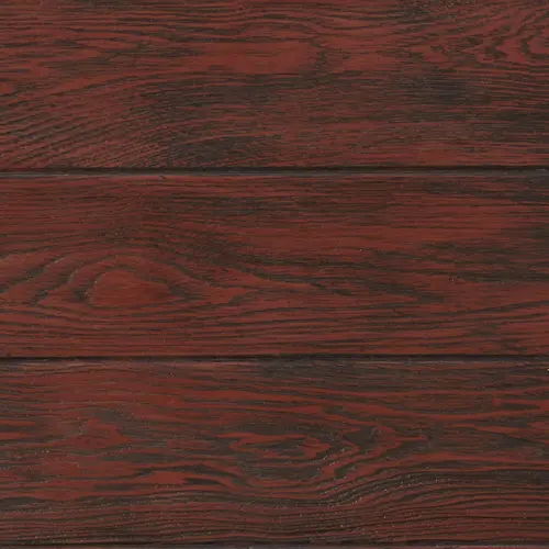 Filibert fiberglass color sample texture with rich red and brown wood tones.