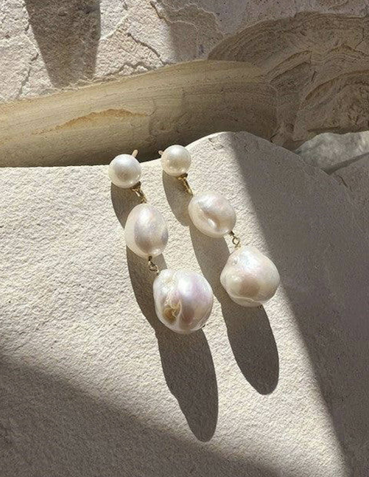 Tilda Baroque Pearl Drop Earrings.