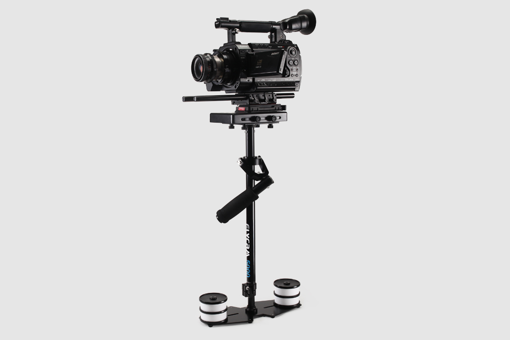 Flycam 5000 stabilizer with a video camera mounted