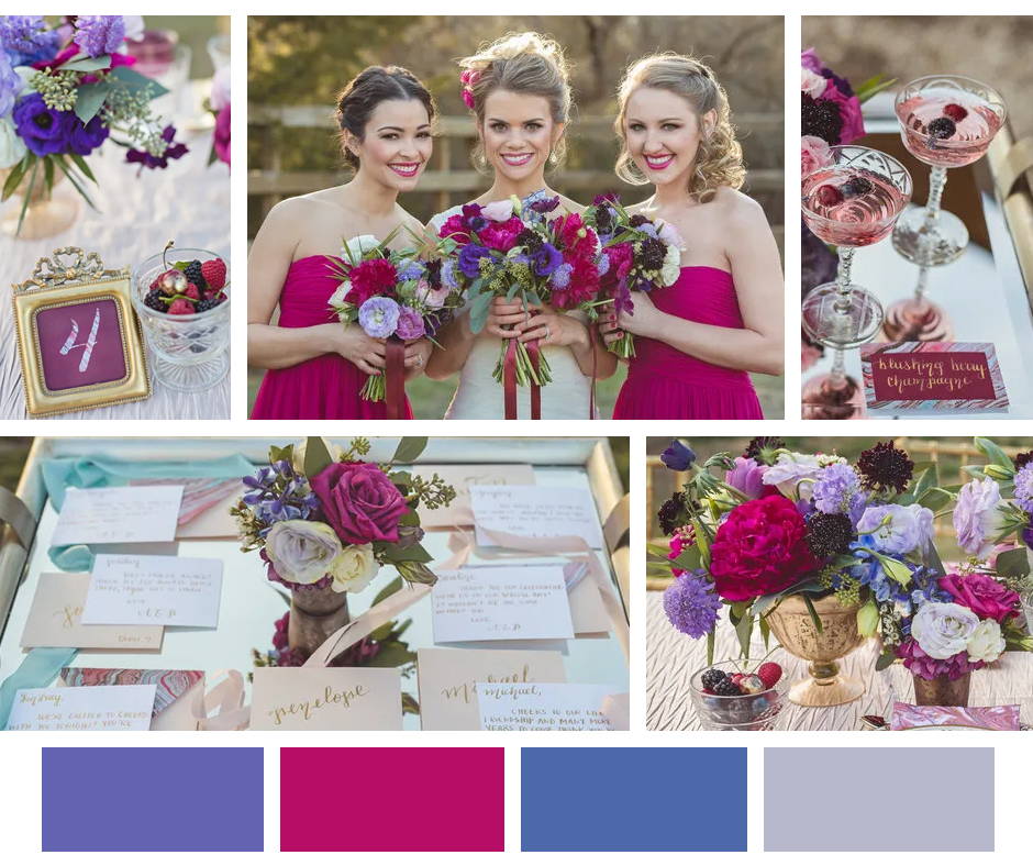 Bold Very Peri Wedding Color Palette
