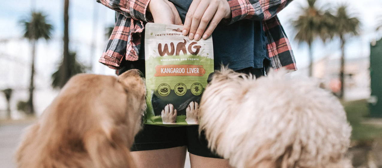 WAG natural air dried dog treats singapore at pawpy kisses pet shop